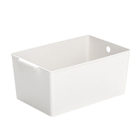 Rectangular Plastic Storage Bins for Desk, Snacks, Toys, and Kitchen Organization