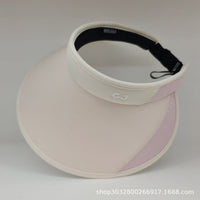 Summer Empty Top Sun Visor Hat for Women, UV Protection Outdoor Sports Sun Hat with Wide Brim and Breathable Face Cover