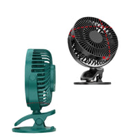 6-inch Brushless Clip-on USB Fan for Stroller & Desk, Large Capacity Dual Battery, Long Endurance