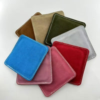 Billiard Cue Tip Scuffers and Cleaners - Double-Sided Suede Leather Towel for Pool Cue Maintenance