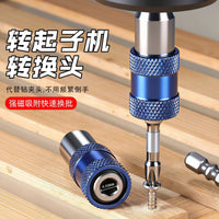 Drill Chuck Adapter 3/8-24 to Hex Shank Quick Release Converter for Power Drills