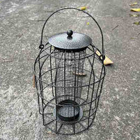 Outdoor Hanging Bird Feeder Metal Mesh PVC for Wild Birds