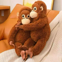 Cute Monkey Plush Toy Couple Pillow Doll Kids Soothing Cartoon Stuffed Animal