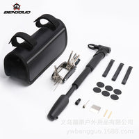 Bunguo Portable Bicycle Repair Tool Kit for Mountain Bikes with Tire Repair and Cycling Bag
