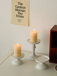 Retro Roman Pillar Candlestick Holder for Home Decor