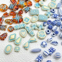 DIY Acrylic Retro Painted Beads for Bracelets and Necklaces