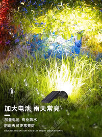 Solar Outdoor Spotlights Landscape Courtyard Waterproof Tree Lights Patio Garden Ambient Lighting Ground Plug Lawn Lamps