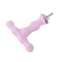 Parrot Resin T-Perch for Claw Grinding - Sanded Stand for Budgies, Peonies, and Cockatiels