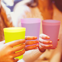 Large Capacity Plastic Drinking Cups Set - Reusable Beverage Tumblers for Water, Beer, and Mouthwash