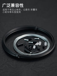 MOTSUV Bicycle Brake and Derailleur Cable Housing Set for Road and Mountain Bikes