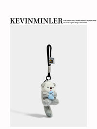 KEVINMINLER Plush Otter Keychain Bag Charm Doll Couple Ornament Birthday Gift