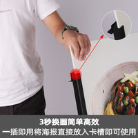 Outdoor Portable A-Frame Water-Filled Poster Stand