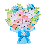 DIY Thank You Flower Bouquet Greeting Card Kit for Teachers' Day, Mother's Day, Kindergarten Craft Gift