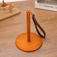 Portable Wooden Yarn Holder for Knitting and Crocheting