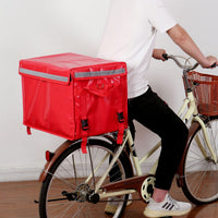 62L Foldable Insulated Cooler Bag with PVC Lining for Food Delivery