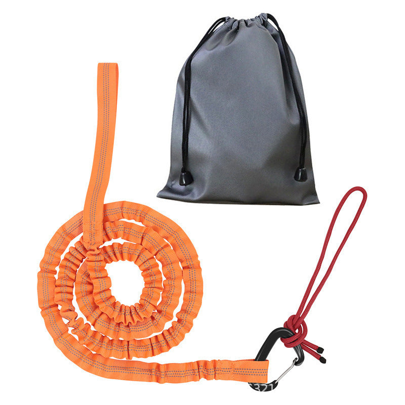 Outdoor Kids' Bike Tow Rope MTB Elastic Strap Reflective Bicycle Parent-Child Traction Rope