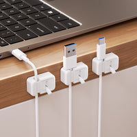 Creative Desktop Cable Organizer Clips for Mouse, Phone Charger, and Data Lines