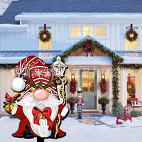 Christmas Gnome Garden Stake Decoration for Lawn and Yard