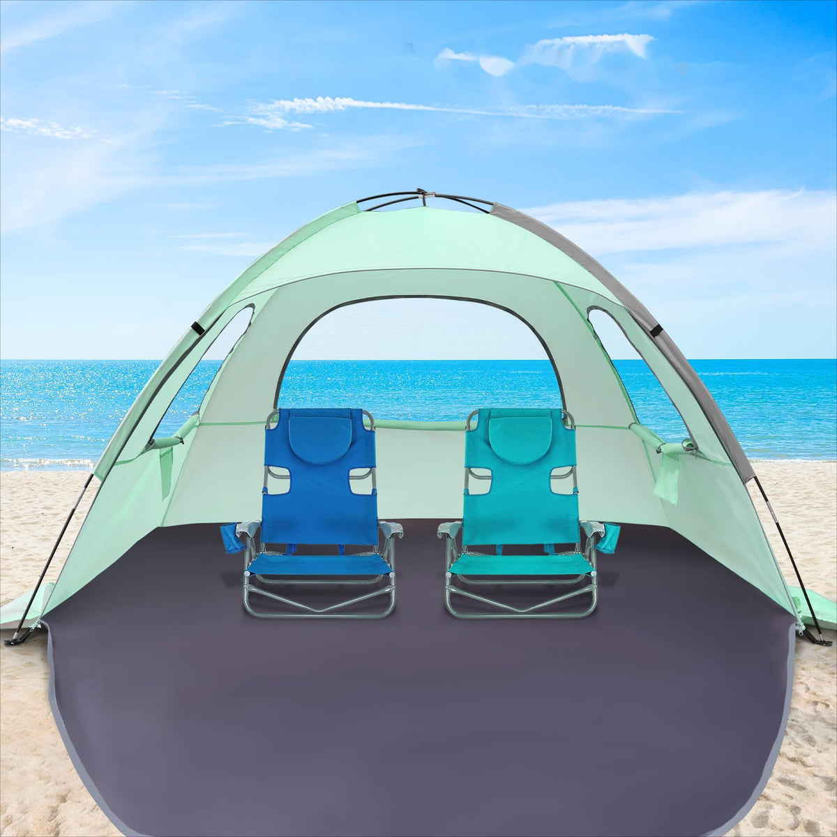 Portable Outdoor Beach Tent Sun Shelter for Camping & Parties