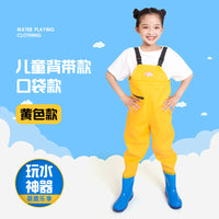 Kids' Lightweight Waterproof Waders for Fishing and Beach Play
