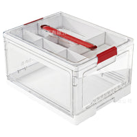 Foldable Transparent Storage Box for Home, Car, and Outdoor Use