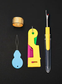 Automatic Needle Threader Set for Sewing Machines and Hand Sewing