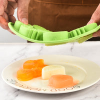 2025 Creative Fruit-Shaped Ice Cube Mold with Lid - Silicone DIY Food Container for Home Use