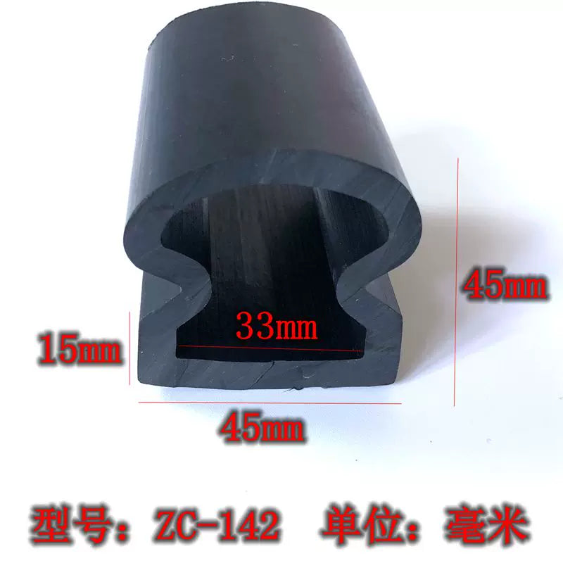 D-Type Marine Dock Bumper Rubber Strip for Yachts and Fiberglass Boats