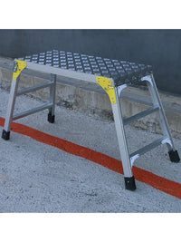 Chuangming Aluminum Alloy Folding Work Platform Ladder for Car Washing and Home Use
