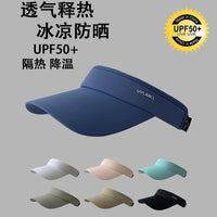 Summer Outdoor Sports Sun Protection Visor Hat for Men and Women with Neck Flap