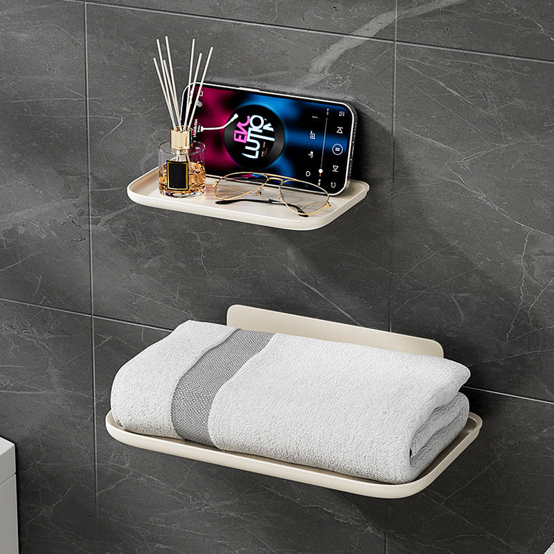 Foldable Wall-Mounted Shelf for Bathroom, Bedroom, or Living Room - No-Drill Installation