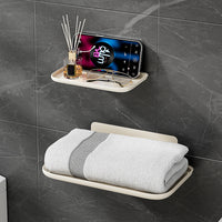 Foldable Wall-Mounted Shelf for Bathroom, Bedroom, or Living Room - No-Drill Installation
