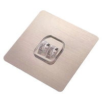 Self-Adhesive Wall Hooks for Shelves and Accessories, Punch-Free Transparent Buckle Hangers