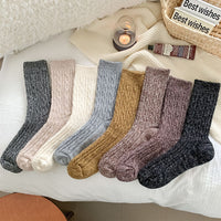 Korean Style Thickened Thermal Home Long Socks for Winter