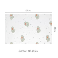 Refrigerator Drawer Liner, Non-Slip, Washable, Avocado Print Shelf Liner for Kitchen Cabinets and Tables