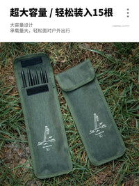 Heavy-Duty Tent Stakes with Storage Bag for Outdoor Camping
