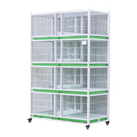 Multi-Tier Pigeon Breeding Cage with Tray for Home Lofts