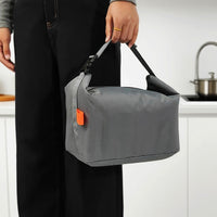 Foldable Insulated Lunch Bag for Work and School, Large Capacity Waterproof Oil-Proof Bento Box Tote