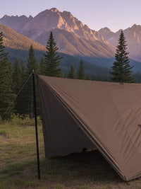 Ultralight 20D Nylon Camping Tarp with Multiple Guy Points for Hiking and Outdoor Shelter