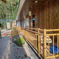 Stainless Steel Bamboo-Look Garden Fence Aluminum Alloy Lawn Barrier