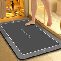 Diatomaceous Earth Bathroom Mat Quick Dry Non-Slip Absorbent Floor Mat