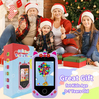 Kids' Dual Camera Touchscreen Smartphone Toy - Unicorn Educational Game Console with Camera for Christmas