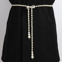 Korean Style Pearl Waist Chain Belt for Dresses and Skirts