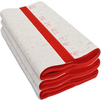 Red Xuan Paper for Chinese Calligraphy and Paper Cutting, Square and A4 Sizes