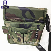 Camouflage Oxford Cloth Tool Waist Bag for Gardening and Outdoor Activities