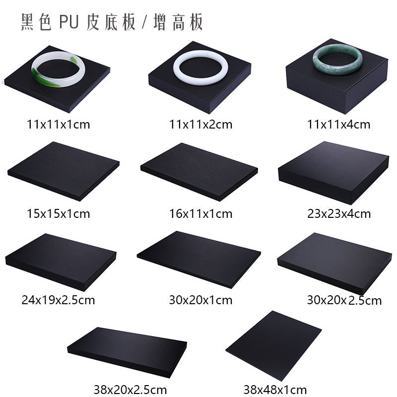 Jewelry Display Tray Black Base for Countertop and Live Stream