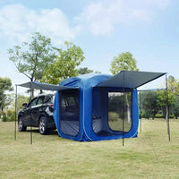 SUV Car Tail Tent Sunscreen Mosquito Net Outdoor Camping Rear Trunk Tent Quick Setup