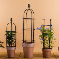 Metal Round Plant Trellis for Climbing Vines and Potted Plants