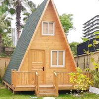 Outdoor Triangular Wooden Cabin for Balcony, Scenic Spots, or Farm Stays