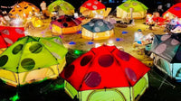 DOD Automatic Pop-Up Mushroom Camping Tent for Family Outdoor Activities, Rainproof, Quick Setup, Double Person